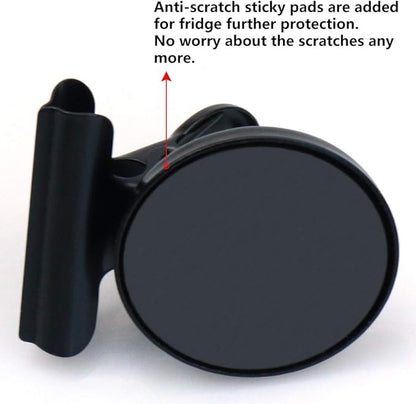 Grtard 12 Pack Magnetic Clips, Fridge Magnets Refrigerator Magnets, Strong Magnetic Clips Heavy Duty, Whiteboard Magnet Clip for Office Home Classroom Organization Kitchen Accessories(Black)