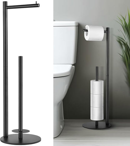 Toilet Paper Holder Stand, Toilet Paper Storage Standing, Standing Toilet Paper Stand, Standing Toilets Paper Holder with Storage, Bathroom ToiletPaper Roll Stand