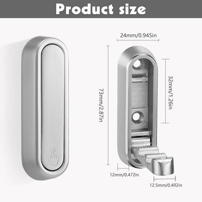 Dntorx Foldable Wall Hook, 40 lbs Heavy Duty Screw Mounted, Aluminum Alloy Flip-Down Silver Coat Hook, Space-Saving Folding Wall Hanger for Bathroom Bedroom Entryway Closet, Includes Screws (4 Pack)