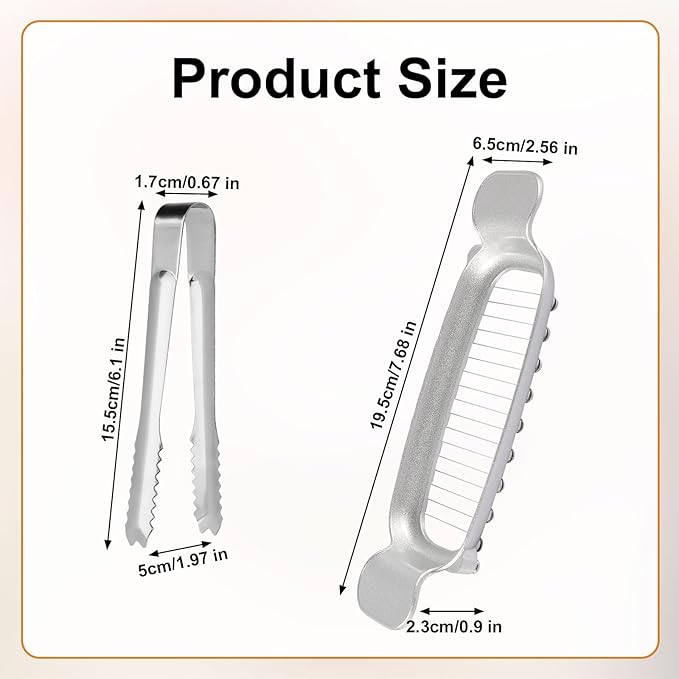 Butter & Cheese Slicer - 304 Stainless Steel Multifunctional Kitchen Tool for Block Butter, Cheese & Fruit