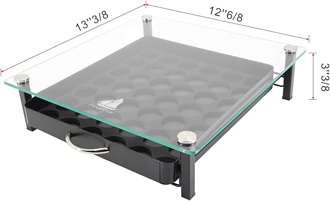 Flagship Pod Holder Drawer for Nespresso Capsule Holder Original Pod Holder Drawer Glass (42 Originalline Pods)