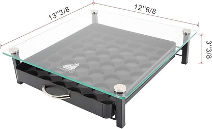 Flagship Pod Holder Drawer for Nespresso Capsule Holder Original Pod Holder Drawer Glass (42 Originalline Pods)