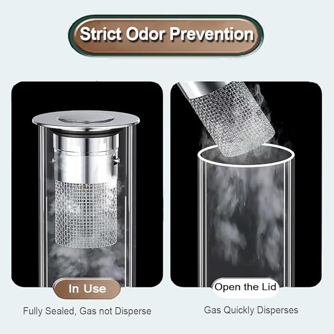 2Pack Bathroom Sink Drain Strainer, Pop Up Sink Drain Filter with Removable Stainless Steel Filter Basket Hair Catcher, for Us Bathroom Sink Stopper Replacement, Bathtubs, Showers & Floor Drains