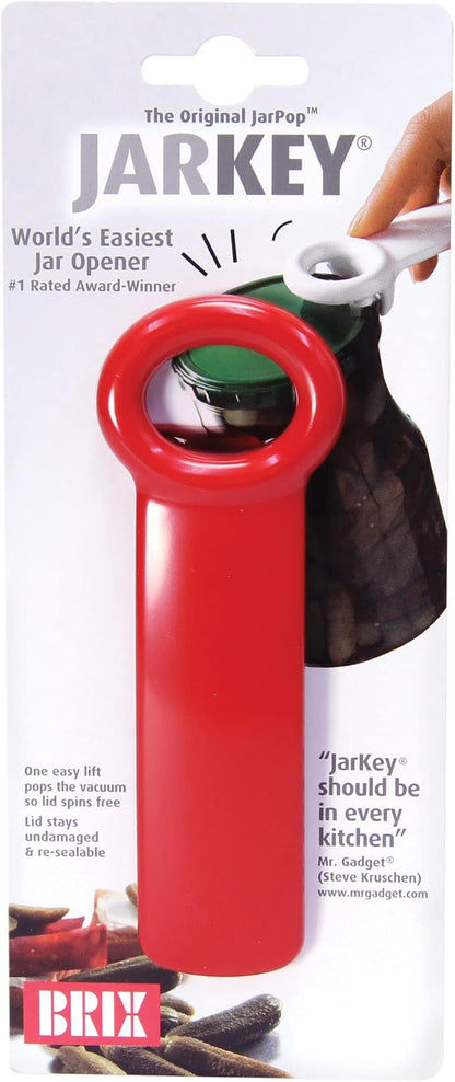 Brix Original Easy Jar Key Opener 2-Pack, Stainless Steel Jar Opener