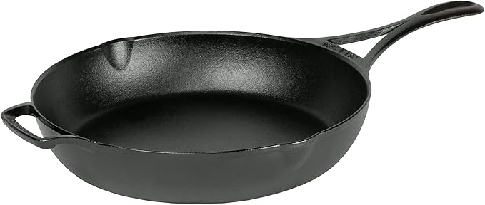 Lodge Blacklock 10.25" Triple Seasoned Cast Iron Skillet - Lightweight - Easy Cleanup - Premium Cookware