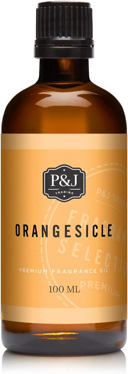 P&J Fragrance Oil | Orangesicle Oil 100ml - Candle Scents for Candle Making, Freshie Scent, Soap Making Supplies, Diffuser Oil Scents