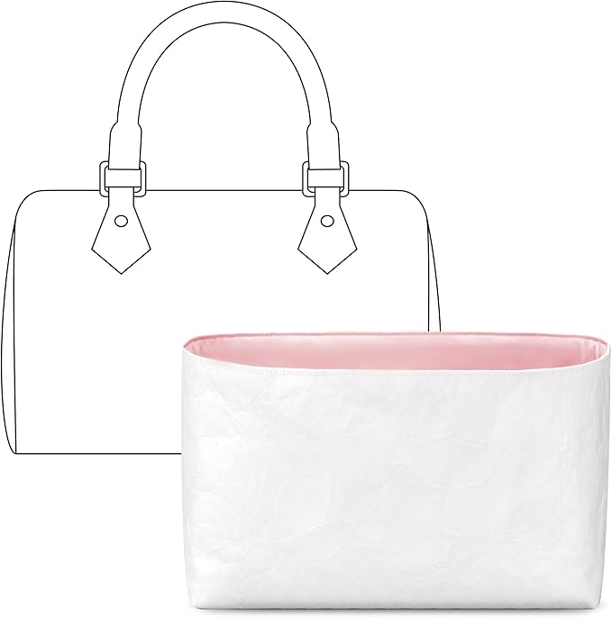 Purse Organizer Insert for LV Speedy 20 Handbag,Custom Fit Inside Premium Rose Sakura Lightweight WaterResistant Tote Bag Insert