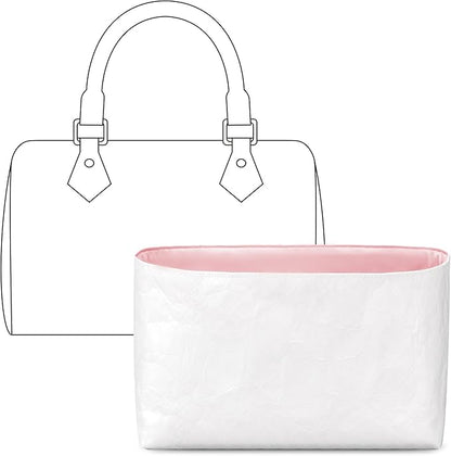 Purse Organizer Insert for LV Speedy 20 Handbag,Custom Fit Inside Premium Rose Sakura Lightweight WaterResistant Tote Bag Insert