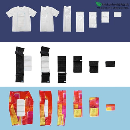 10-Pack Medium PLIIO Shirt Folder & Clothes Organizer - Foldable T-Shirt Folding Board, Drawer Organizer for Clothing, Space-Saving Wardrobe & Suitcase Storage Solution