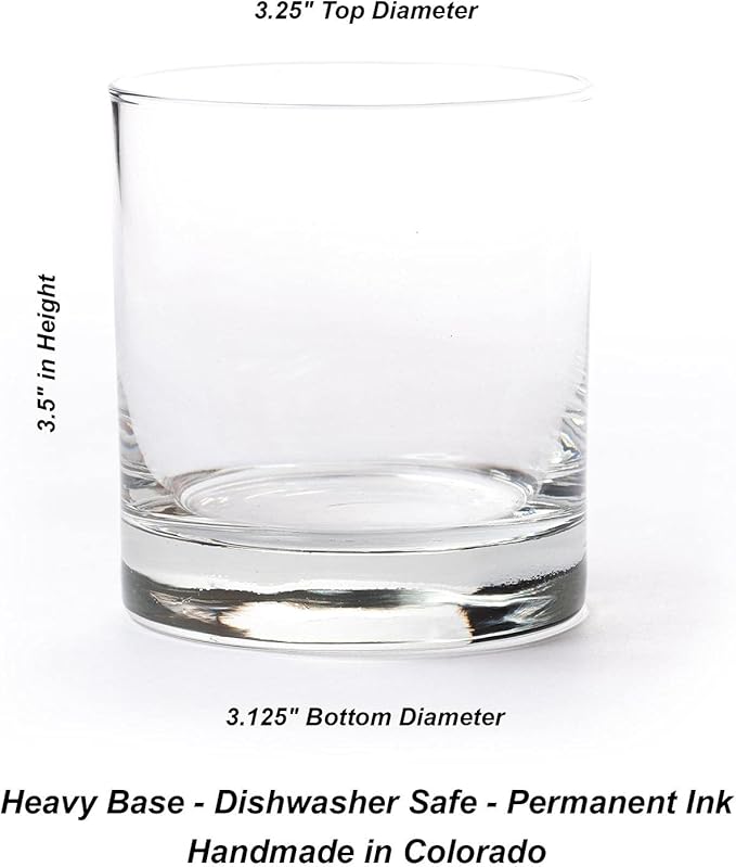 Black Lantern Buffalo Landscape Whiskey Glass Set Set of 2 11oz Heavy Base Glasses for Bourbon, Scotch & Cocktails | Gift for Outdoor Enthusiasts