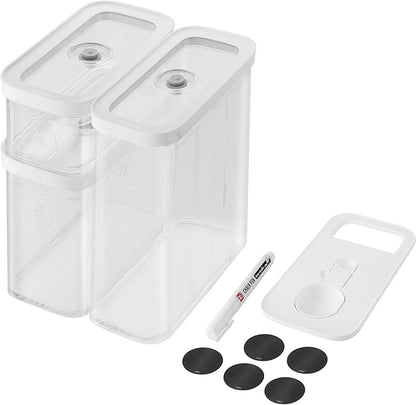 ZWILLING Fresh & Save Cube Box Set, 12-pc, Plastic, Airtight Dry Food Storage Container, Small & Medium Cube Set