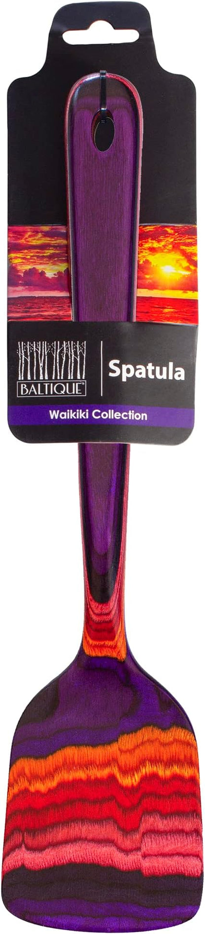 Totally Bamboo Baltique Waikiki Collection 12-1/2" Wooden Spatula, Safe for Nonstick