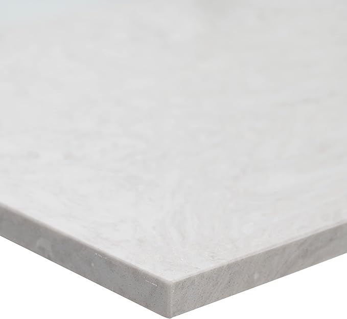 MSI Drifting Fog Vanity Top with Under Mount Rectangle Ceramic Sinks, Engineered Marble Stone, 4" CC Faucet Holes, 49"X22"
