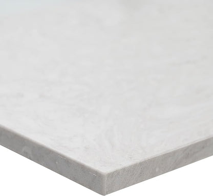 MSI Drifting Fog Vanity Top with Under Mount Rectangle Ceramic Sinks, Engineered Marble Stone, 4" CC Faucet Holes, 49"X22"