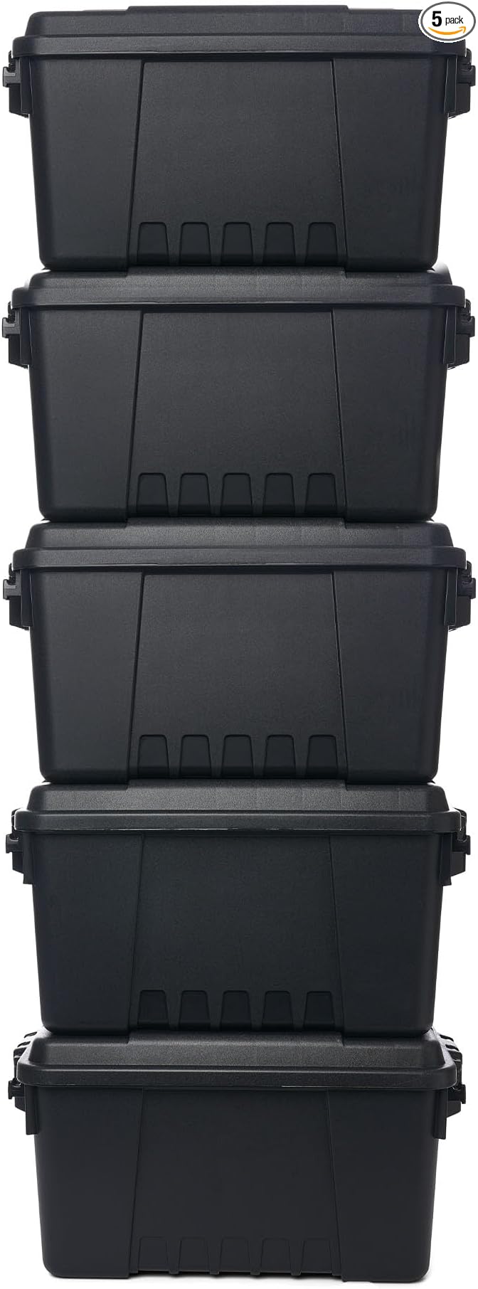 Plano 5 Pack Small Sportsman's Trunk for Outdoor Gear and Tools with Integrated Easy-Glide Wheels for Smooth Transport, Black