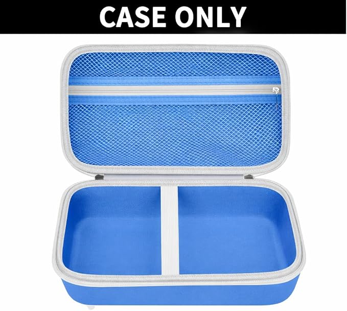 Case Compatible with Brady M210/ BMP21-PLUS/ M210 LAB Handheld Label Printer. Sticker Maker Portable Storage Holder Bag with Pocket for Brady Authentic Labels, USB Cable and Accessories(Box Only)-Blue