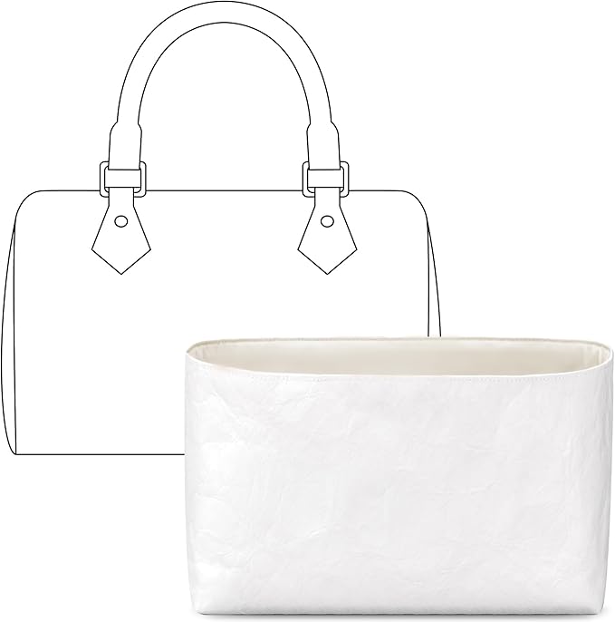Purse Organizer Insert for LV Nano Speedy Handbag, Custom Fit Inside Craie Lightweight WaterResistant Tote Bag Insert with Cup Holder Accessories