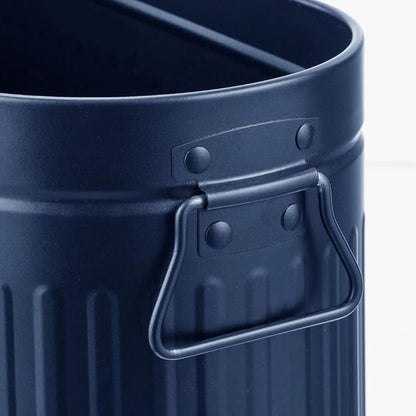 mDesign Large Steel Free Standing Toilet Paper Organizer, 6-Roll Tissue Storage Holder Container Bin for Bathroom Floor, Fits Under Sink, Vanity, Shelf, In Cabinet, Corner, Oscar Collection, Navy Blue