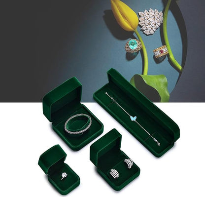 Green Small Bracelet Box Velvet Jewelry Gift Box for Bangle Bracelet Jewelry Bangle Gift Box
