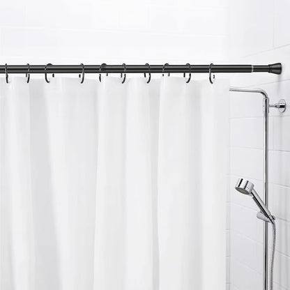 AIZESI Tension Curtain Rod 28 to 48 Inch, 2pcs Black Tension Rod Adjustable Curtain Rod Curtain Tension Rod Spring Tension Curtain Rod No Drill Spring Curtain Rod Small Shower Rod