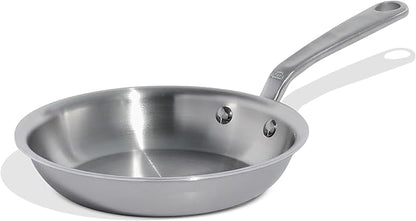 Made In Cookware - 10-Inch Stainless Steel Frying Pan - 5 Ply Stainless Clad - Professional Cookware - Crafted in Italy - Induction Compatible