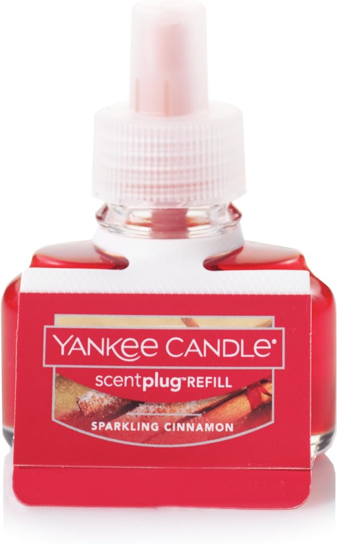 Yankee Candle ScentPlug Refill (2.5 Ounce (Pack of 4), Sparkling Cinnamon)