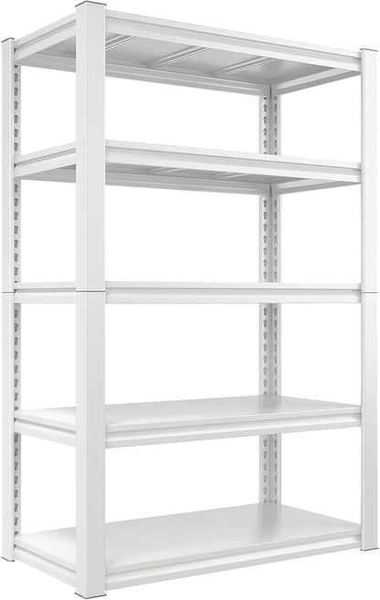 Raybee Garage Shelving, 63" H Storage Shelves, 2010LBS Metal Shelving, Adjustable Metal Shelves for Storage Kitchen Pantry 63" H x 32.1" W x16.6 D