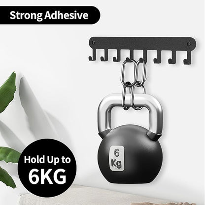 2 Pack Key Holder Wall Mount, Key Holder for Wall,Key Wall Holder, Key Hooks Hanging Keys, Key Hanger Wall Mount with 8 Hooks, Key Rack for Living Room, Kitchen, or Bathroo