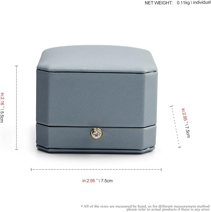 Premium Leather Necklace Pendant Box Jewelry Gift Box Jewelry Necklace Earrings Gift Box