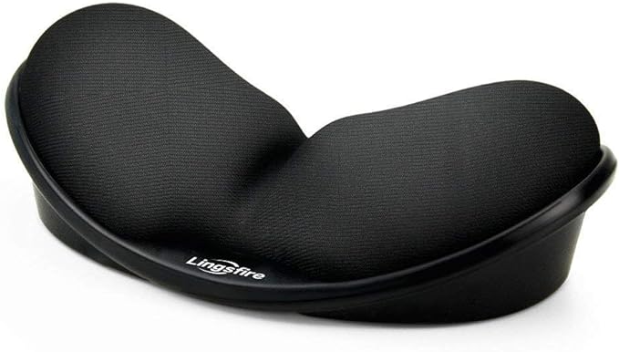Memory Foam Mouse Wrist Rest Keyboard Wrist Rest Pad Anti-Skid Mousepad Support Wrist Rest Mat for Office Computer Laptop Mac- Durable Comfortable Lightweight Easy Typing(5.1 * 2.8" Black)