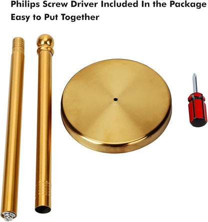 Toilet Paper Holder Stand Holding Up to 5 Paper Rolls, Free-Standing Spare Rolls Storage Holder, Stainless Steel (Brushed Gold)