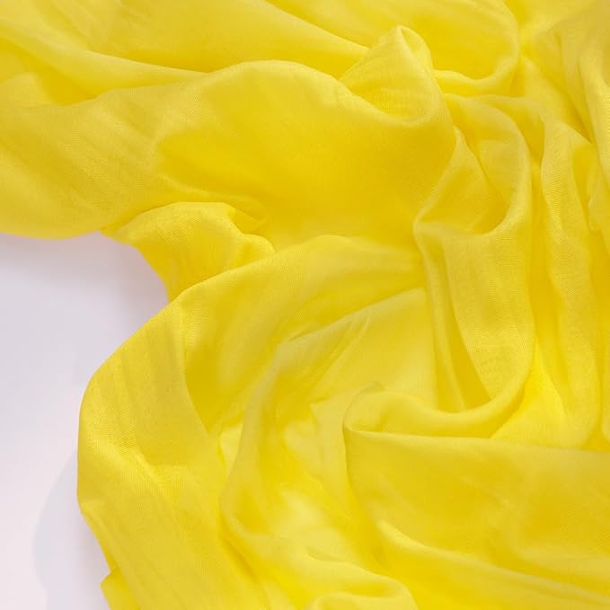 Socomi 6pcs Yellow Cheesecloth Table Runner Boho Rustic Gauze 120 inch 10FT Cheese Cloth Runner for Wedding Party Baby Shower Birthday Home Decor