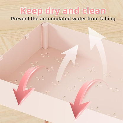 Simple Trending Under Sink Organizer 2 Pack, Sink Pull-Out Sliding Storage Cabinet, 2-Tier Under Shelf Organizer for Kitchen Bathroom, Pink