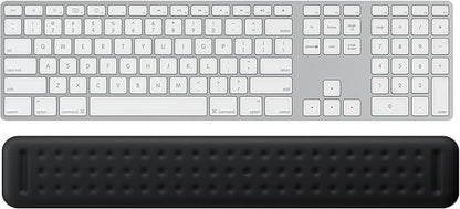 Keyboard Wrist Rest - 17 3/8 in Wrist Rest for Computer and Laptop with Massage Dots, Memory Foam Wrist Pad for Keyboard with Non-Slip PU Base for Ergonomic Wrist Support.