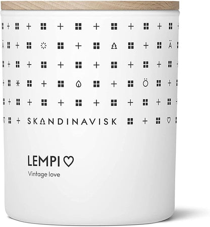 Skandinavisk LEMPI 'Love' Scented Candle. Fragrance Notes: Peony and Rose, Strawberries and Mosses. 7.0 oz.