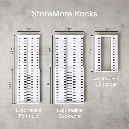 YouCopia StoreMore Bakeware Rack, Adjustable Dividers, Baking Pan Organizer
