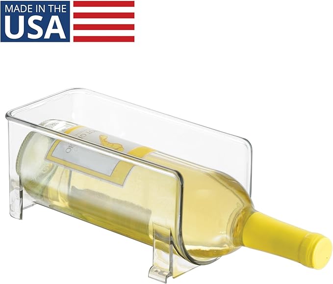 iDesign Stackable Bottle Holder for Water or Wine Bottles– Clear