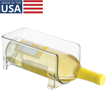 iDesign Stackable Bottle Holder for Water or Wine Bottles– Clear