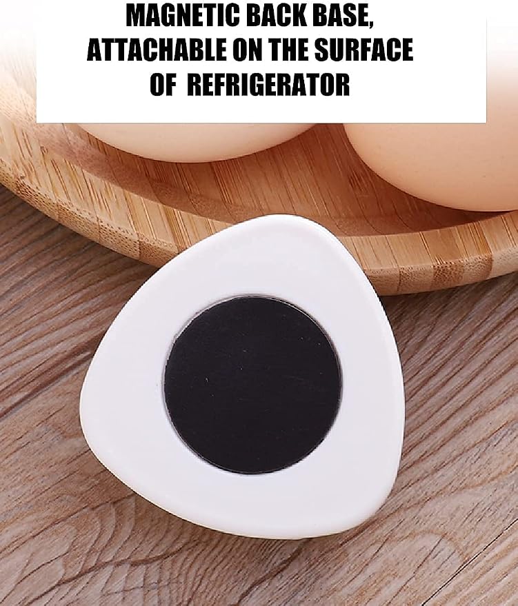 Jawbush Egg piercer with Stainless Steel Pin to Get Good Hard-boiled Eggs, Egg Poker with Magnetic Base and Safety Lock, Egg Hole Puncher Easy Egg Peeler Warm Gifts, 2 Pack