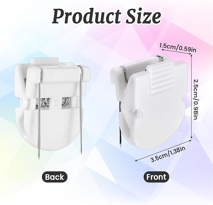25 Pcs White Cubicle Clips for Fabric Walls, Cubicle Hooks Cubical Office Accessories for Works, Cork Board Fabric Clips for Hanging Desk Organization Picture Note Memo Office Photos Wall