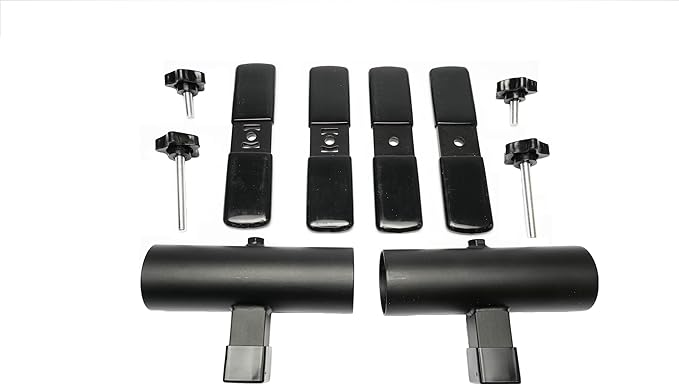 | Patio Umbrella Holder | 2 Piece Split Design | Outdoor Umbrella Base and Mount | Attaches to Railing Maximizing Patio Space and Shade