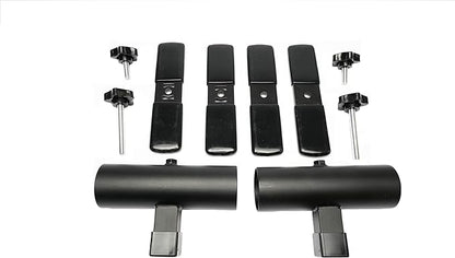 | Patio Umbrella Holder | 2 Piece Split Design | Outdoor Umbrella Base and Mount | Attaches to Railing Maximizing Patio Space and Shade