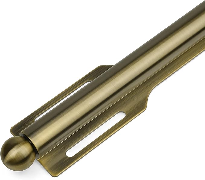 12" Valet Rod for Closet Pull Out (1 Pack, Antique Brass)