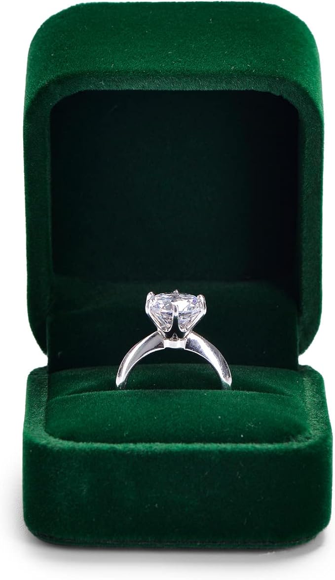 Green Small Proposal Ring Box Jewelry Gift Box for Ring Jewelry Gift Box for Engagement,Proposal