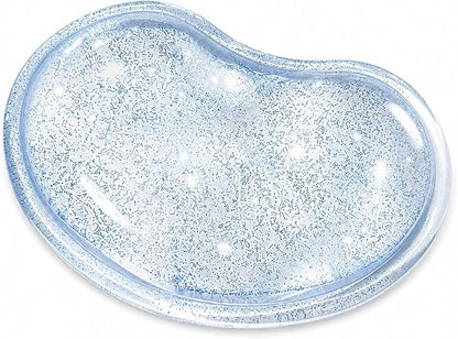 Soft Mouse Wrist Rest Pad Comfortable Cool Silicone Gel Ergonomic Cushion Small-Sized Hand Pain Relief Support Pad with Gel-Filled for Laptop Computer Office & Home (Bright Blue)
