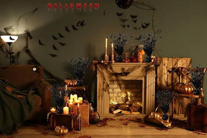 6 Pack Halloween Table Centerpieces Party Table Decoration Metallic Foil Spray Centerpiece Star Black Decor Indoor for Birthday Wedding Anniversary Graduation Holiday Party Supplies