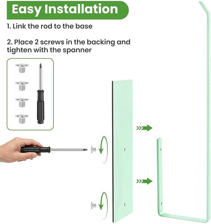 Paper Towel Holder, Magnetic Paper Towel Holder for Fridge, Toilet Paper Roll Holder Magnet Towel Rack Wall Mount Fridge Organizer for Paper Towels Rolls Bathroom Pantry RV Kitchen Storage Green
