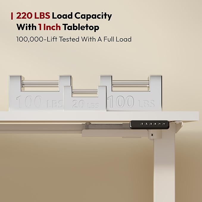 SANODESK L Shaped Standing Desk Adjustable Height, Electric Corner Standing Desk, 63 x 55 inch Sit Stand Computer Table with Splice Board, White