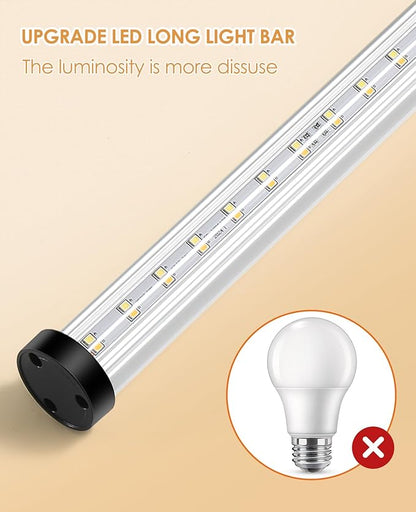Floor Lamp for Bedroom Living Room Office with Remote Control Modern Living Room LED 4 Color Temperature & Stepless Dimmer, Standing Elegant Lamp 3000k-7000k (Round-Pale Yellow)
