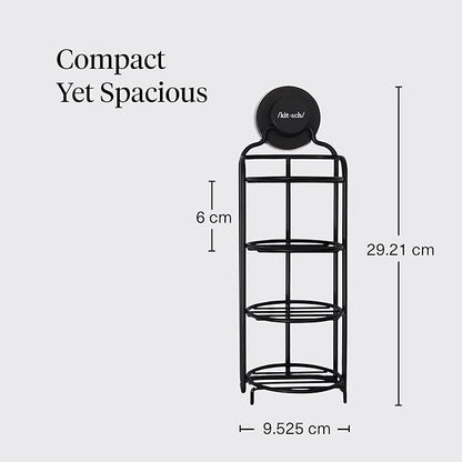 Kitsch Hanging Shower Caddy with Suction Cup – Self-Draining Bar Soap Holder & Shower Caddy for Shampoo Bars, Conditioner Bars & Soap – Rust Proof, Eco-Friendly, Wall Mount or Free-Standing Organizer
